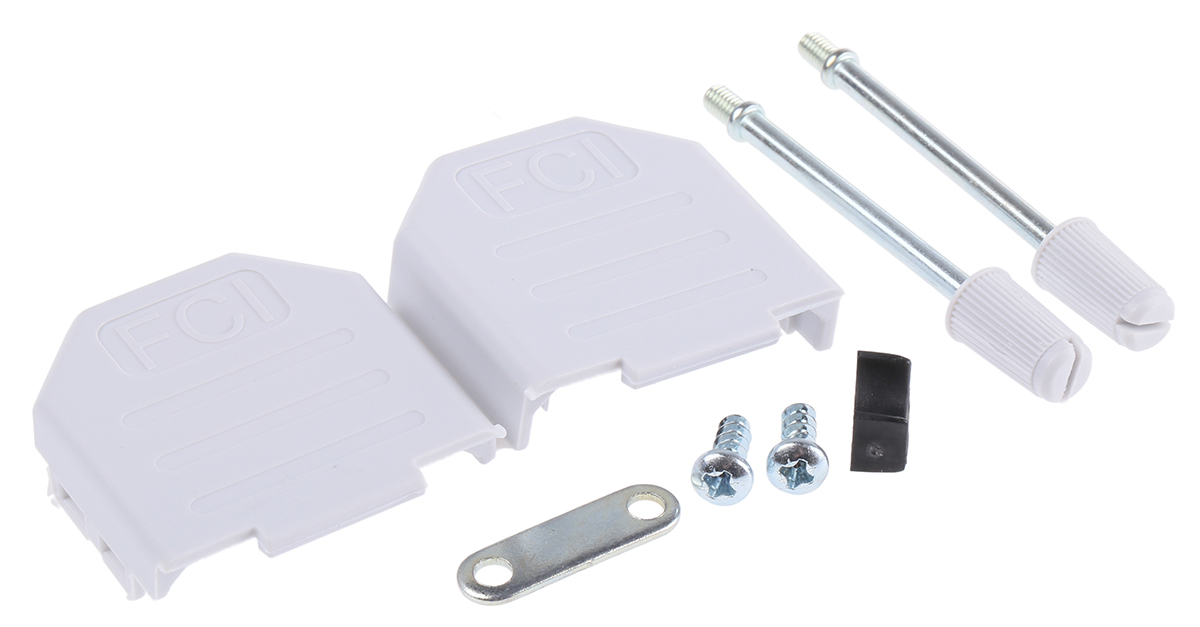 Amphenol Communications Solutions BLF Series Nylon Straight D-Sub Backshell, 9 Way Strain Relief