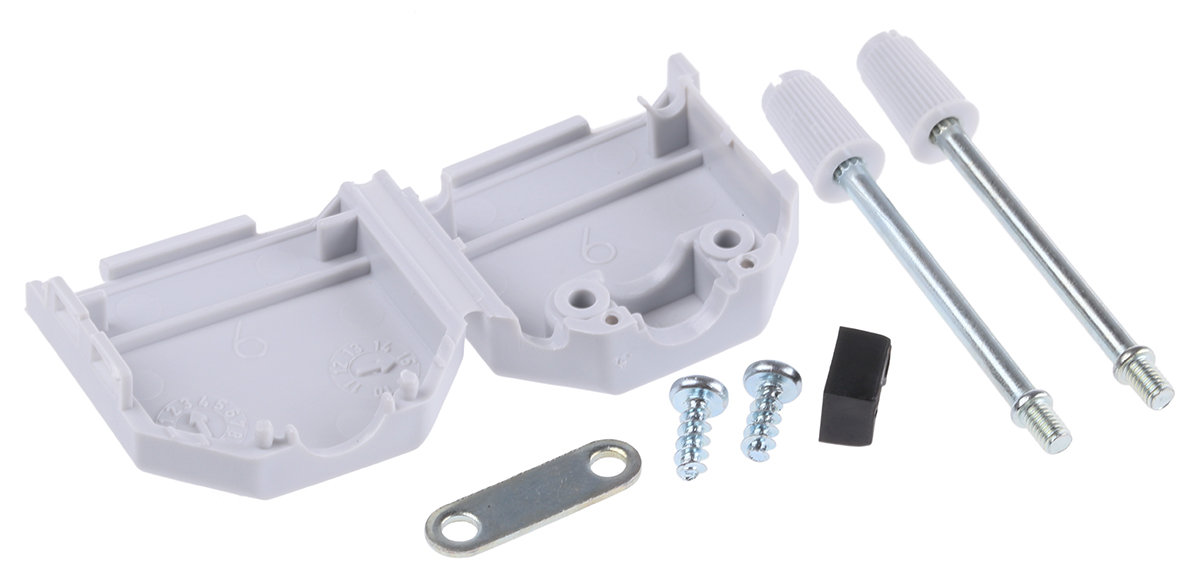 86553329blf Amphenol Communications Solutions BLF Series Nylon Straight D-Sub Backshell, 9 Way Strain Relief