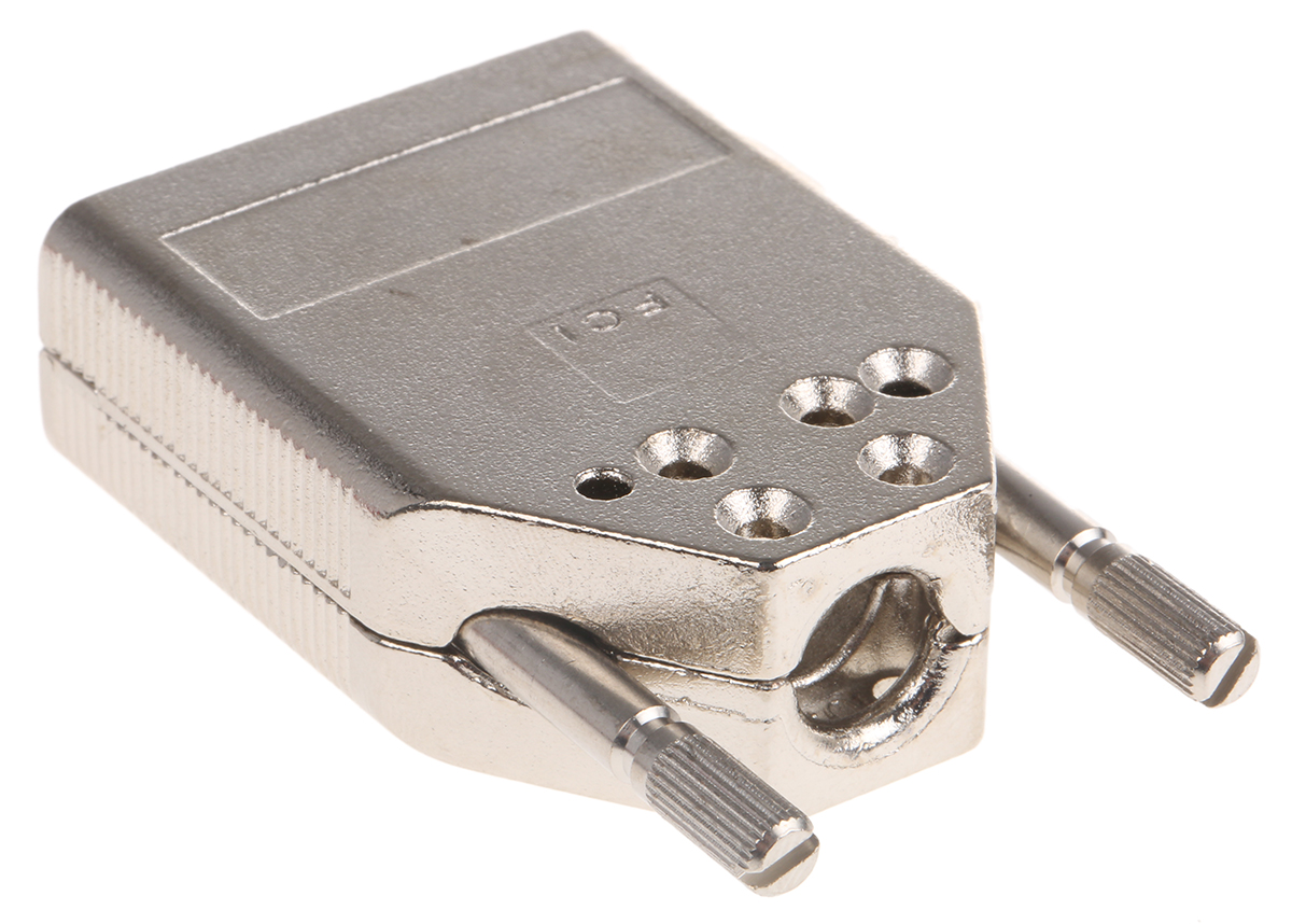 8655mh0912lf Amphenol Communications Solutions 8655MH Series Die Cast Zinc Straight D-Sub Backshell, 9 Way Strain Relief