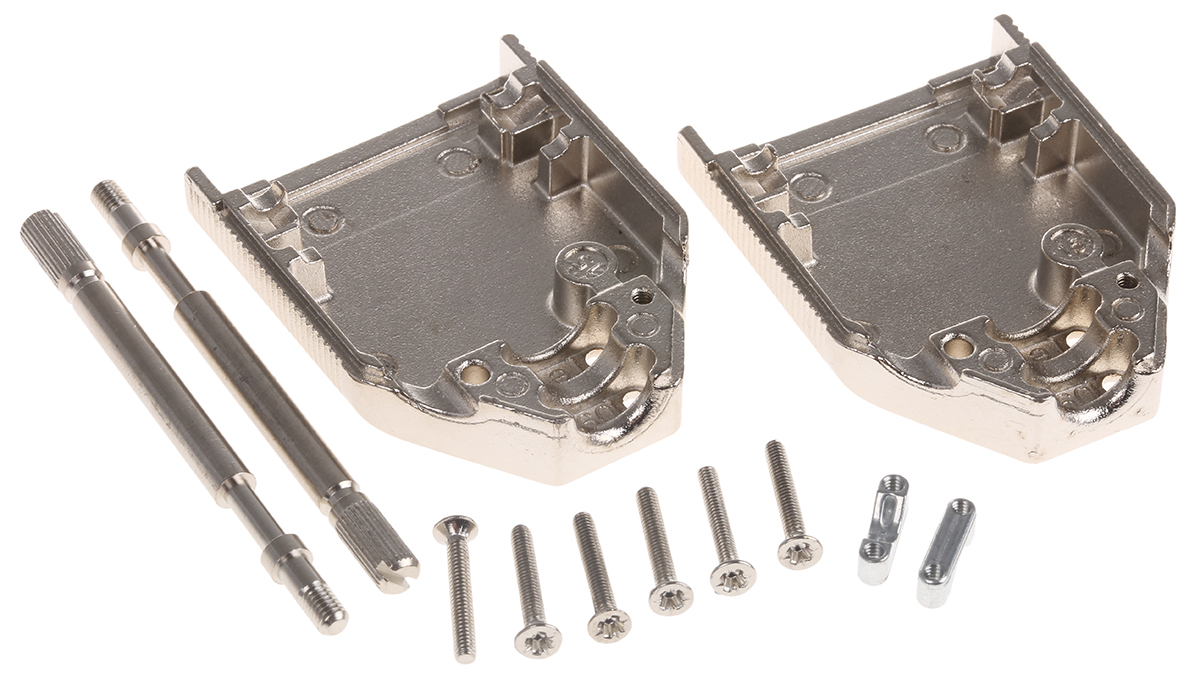 8655mh0912lf Amphenol Communications Solutions 8655MH Series Die Cast Zinc Straight D-Sub Backshell, 9 Way Strain Relief