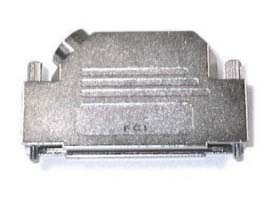 Amphenol Communications Solutions Economical Series Die Cast Zinc Right Angle D-Sub Backshell, 9 Way Strain Relief