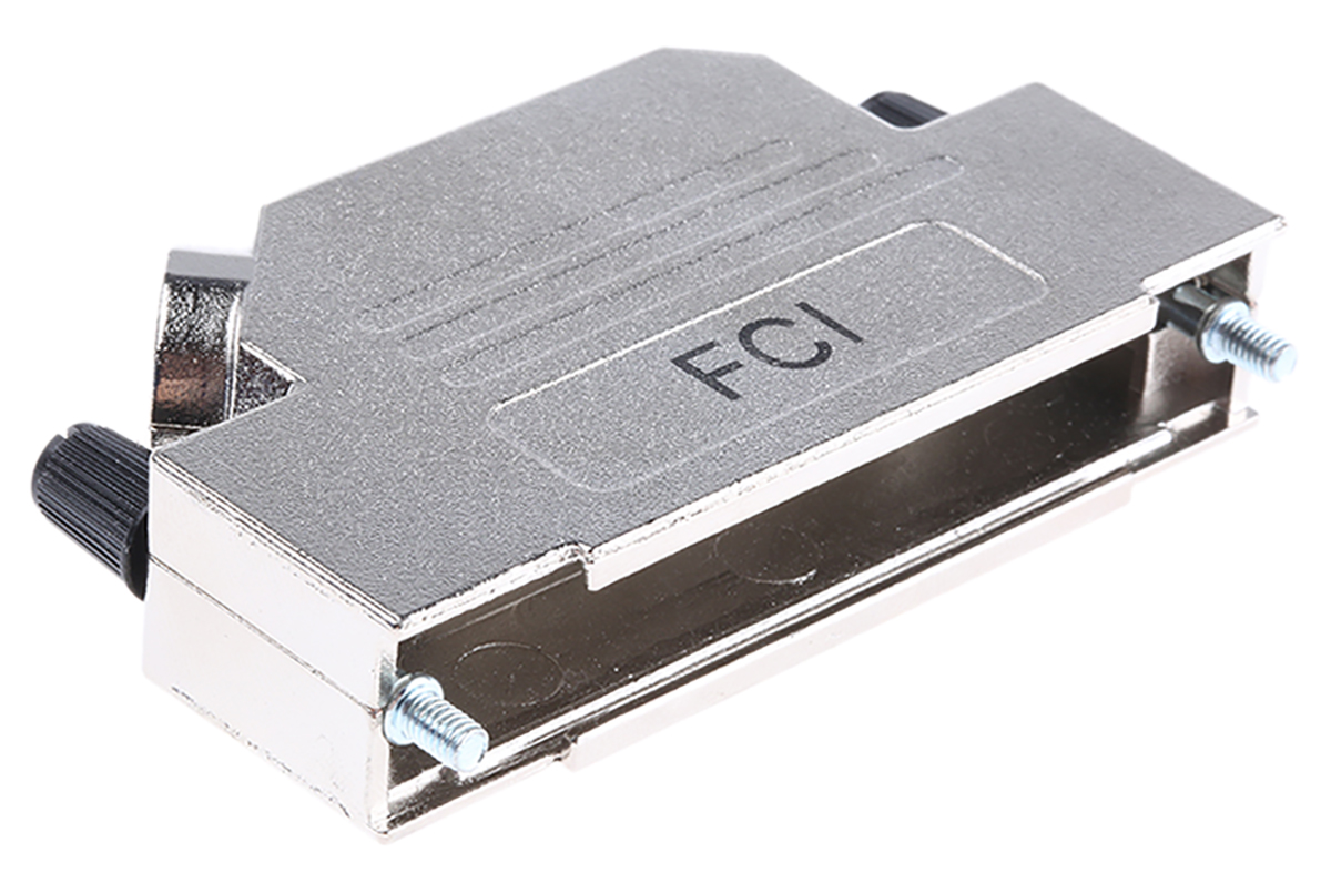 8655mhra3702klf Amphenol Communications Solutions 8655MHR Series Die Cast Zinc Angled D-Sub Backshell, 37 Way Strain Relief