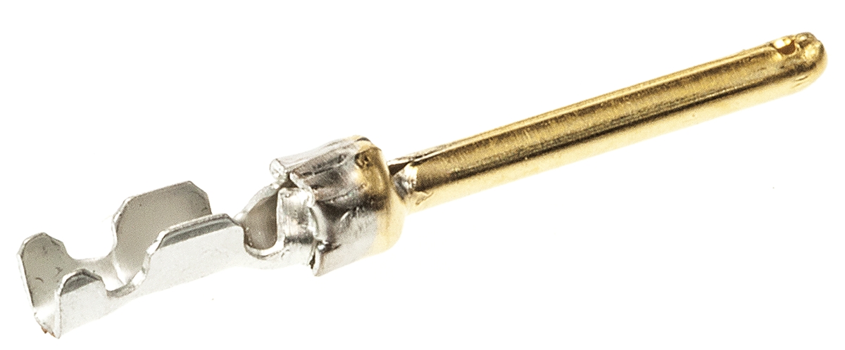 Amphenol Communications Solutions, 8656 Series, Male Crimp Crimp Pin Connector, Gold Pin 24 AWG