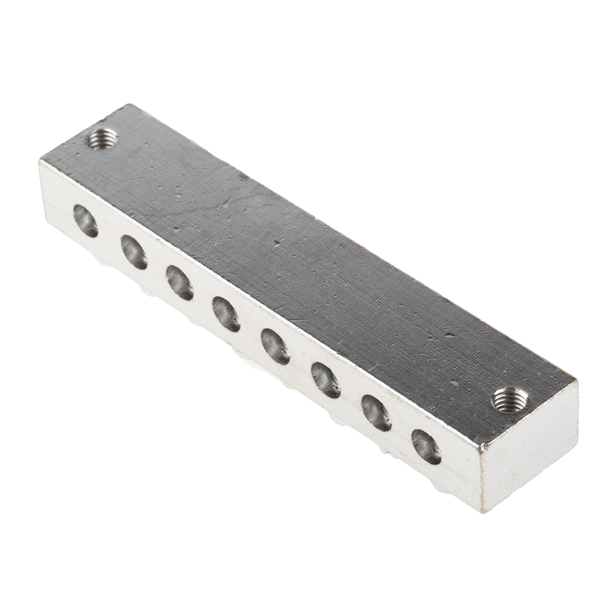 867-1007 RS PRO 8-Way CE (BS EN 60998) Earth Block, 16AWG Wire, Screw, Brass Housing
