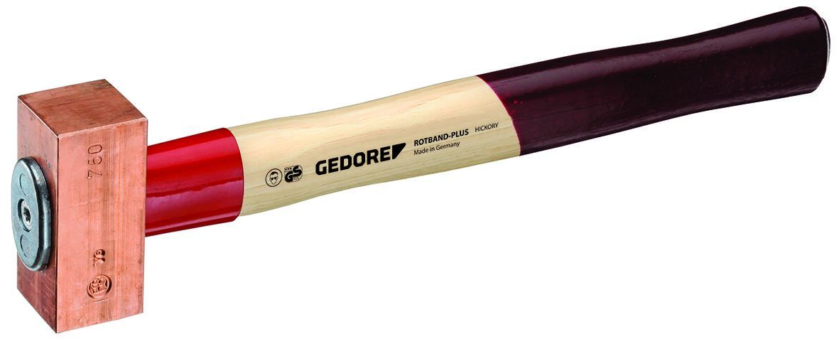 Gedore Copper Head Club Hammer with Hickory Wood Handle, 1500 g