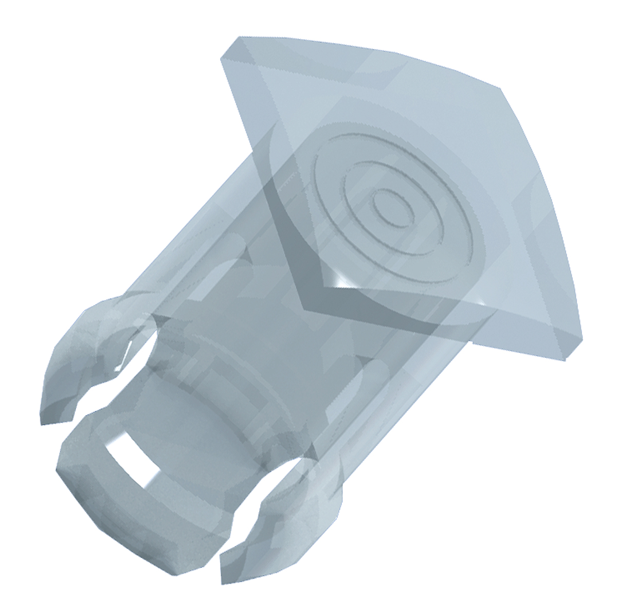 8689 Keystone for use with Through-Hole LEDs Transparent 5 mm