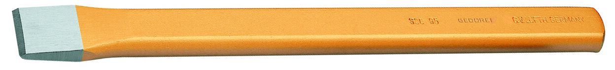 Gedore 1 Piece Vanadium Steel Flat Chisel, 250 mm Length, 28 mm Blade Width
