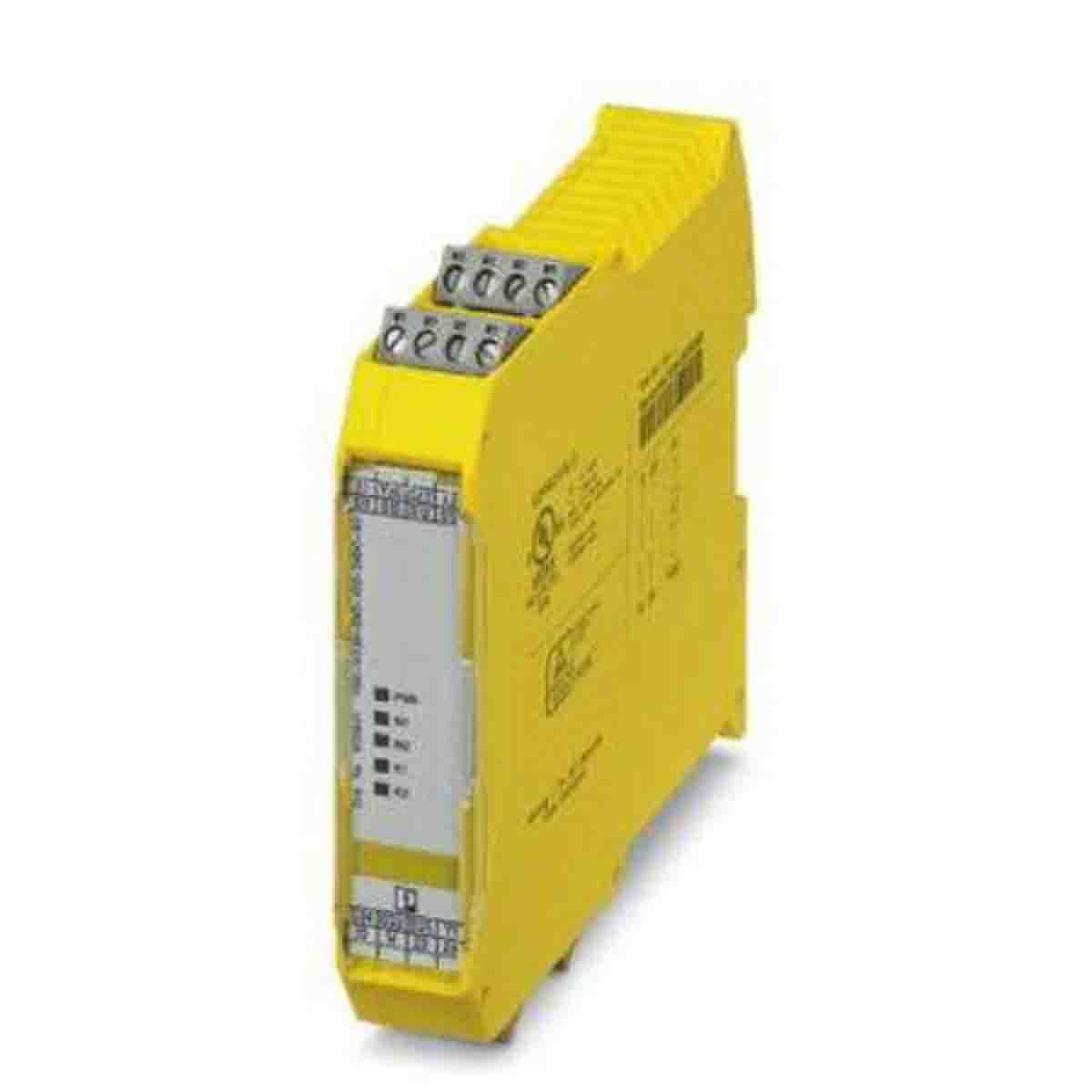 Phoenix Contact PSRmini PSR-MC38 0 Auxiliary Contacts Safety Relay 24V dc, Dual-Channel 2 Safety Contacts