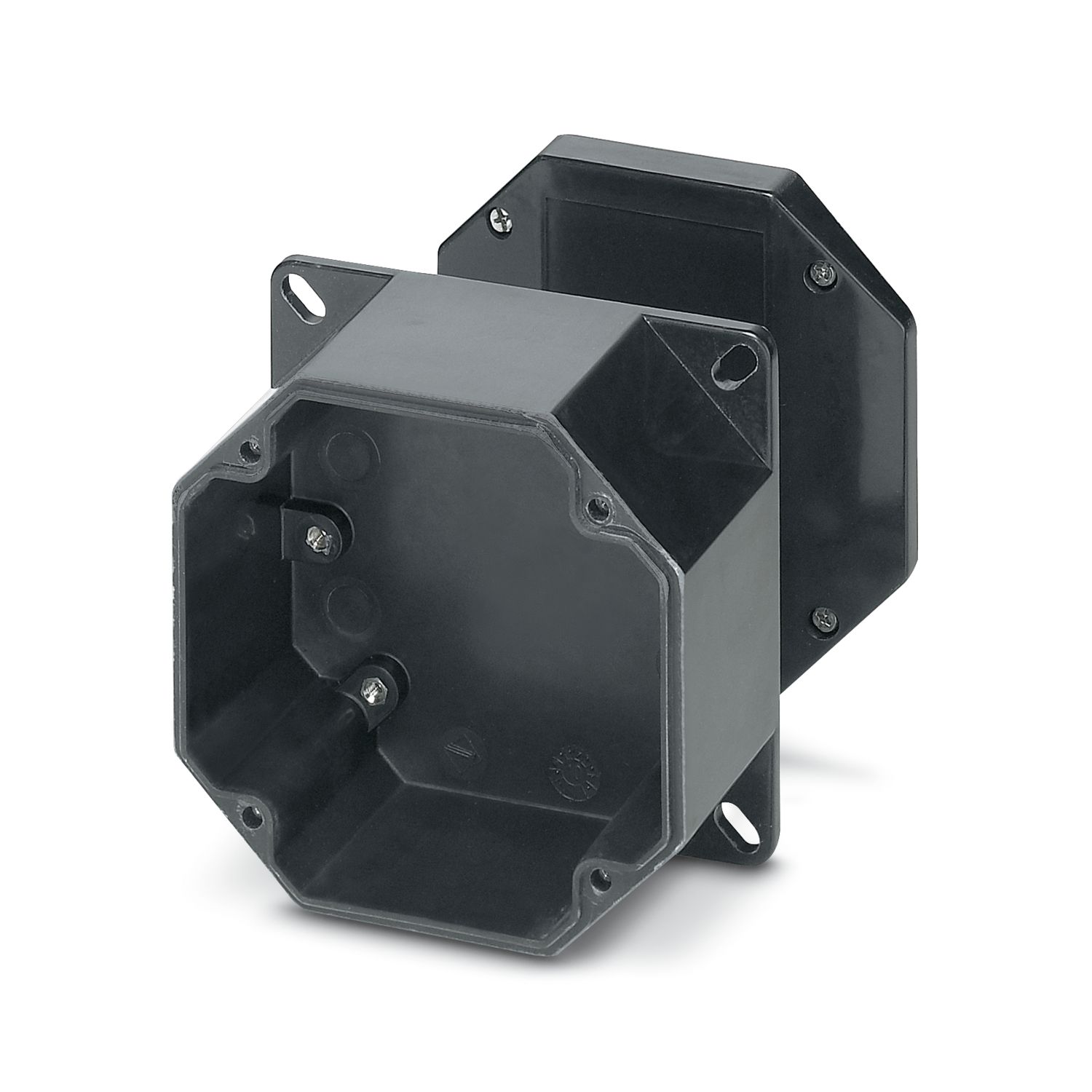 Phoenix Contact Black Glass Fibre Reinforced Polyester Junction Box, 81 x 81 x 75mm