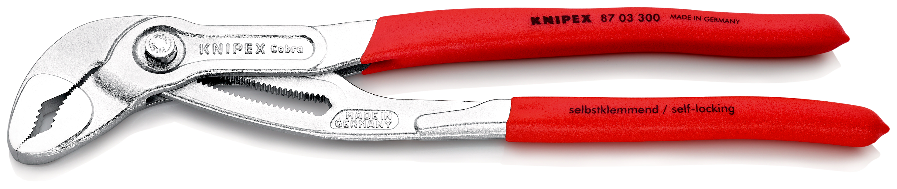 Knipex Cobra® Hightech Water Pump Pliers, 305 mm Overall, 0.42in Jaw