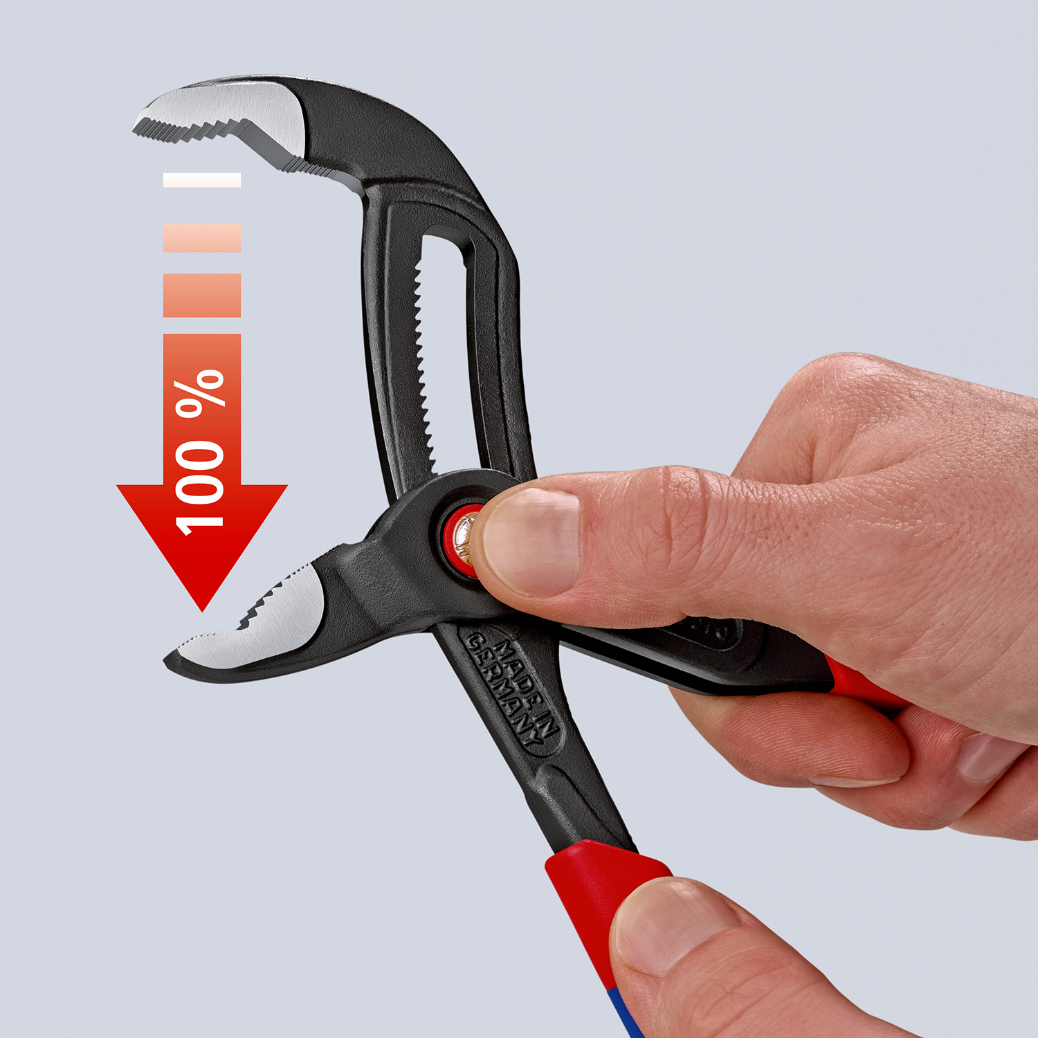 87-22-250 Knipex Cobra® QuickSet 1-Piece Water Pump Plier, 250 mm Overall, 50mm Jaw