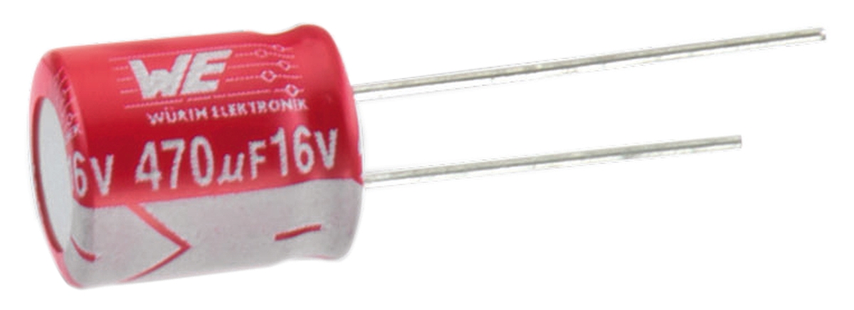 Wurth Elektronik 47 μF Through Hole Polymer Capacitor, 35V dc