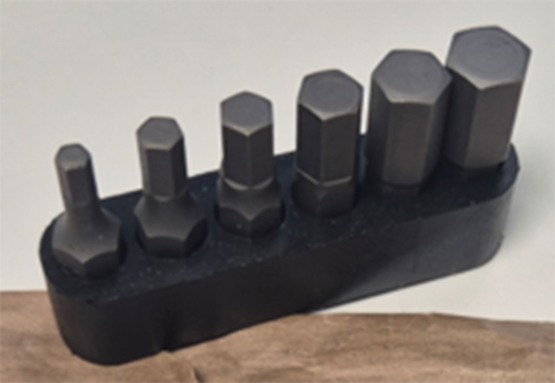SAM Hexagon Screwdriver Bit, 3 mm, 4 mm, 5 mm, 6 mm, 7 mm, 8 mm Tip, 1/4 in Drive, Hexagon Drive