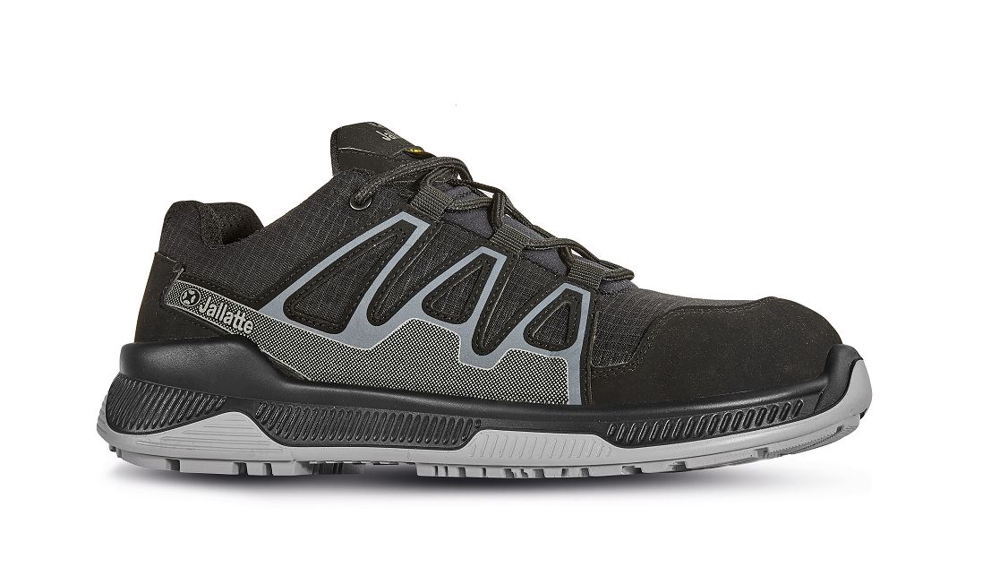 Jallatte J-nude 2 Unisex Black, Grey Composite Toe Capped Safety Trainers, UK 8, EU 42