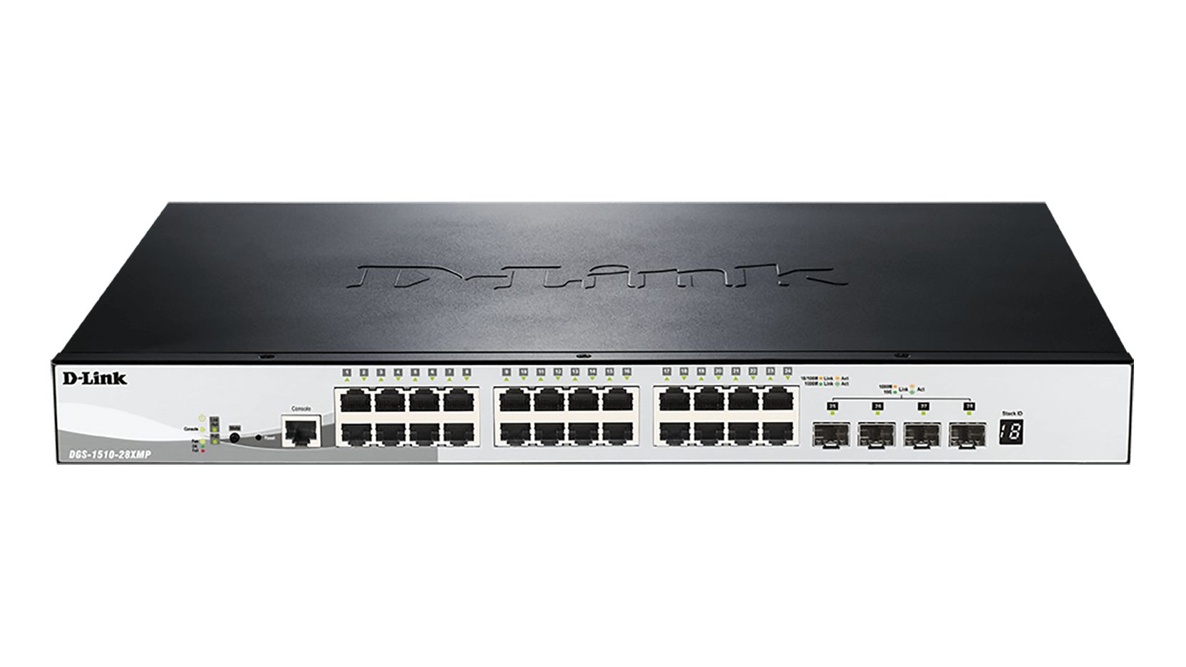 D-Link 28-Port Gigabit Stackable Smart Managed Max PoE Switch with 10G Uplinks, Smart 28 Port Smart Switch With PoE EU