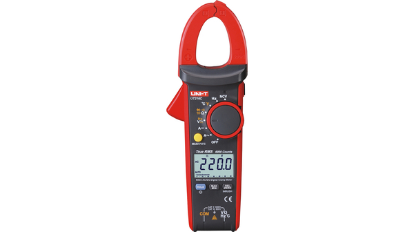 UNI-T UT216C Clamp Meter, 600A dc, Max Current 600A ac CAT II 600 V, CAT III 300 V