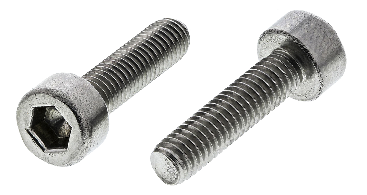 RS PRO Plain Stainless Steel Hex Socket Cap Screw, Hex, M3 x 12 mm