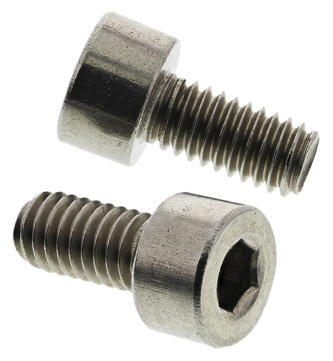 RS PRO Plain Stainless Steel Hex Socket Cap Screw, Hex, M4 x 8 mm