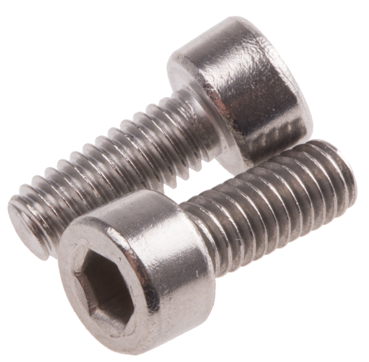 RS PRO Plain Stainless Steel Hex Socket Cap Screw, Hex, M4 x 10 mm