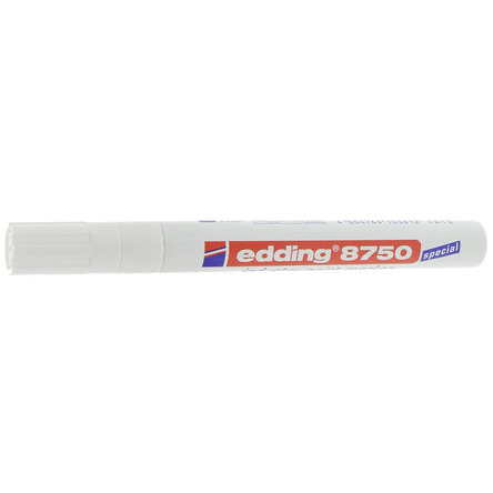 Edding White 4 mm Paint Marker Pen for use with Rubber Surfaces, Plastic, Metal