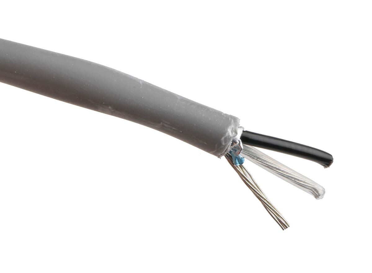Belden 8761NH Series Data Cable, 1 Pairs, 0.35 mm², 305 m, Silver Sheath Low Smoke Zero Halogen