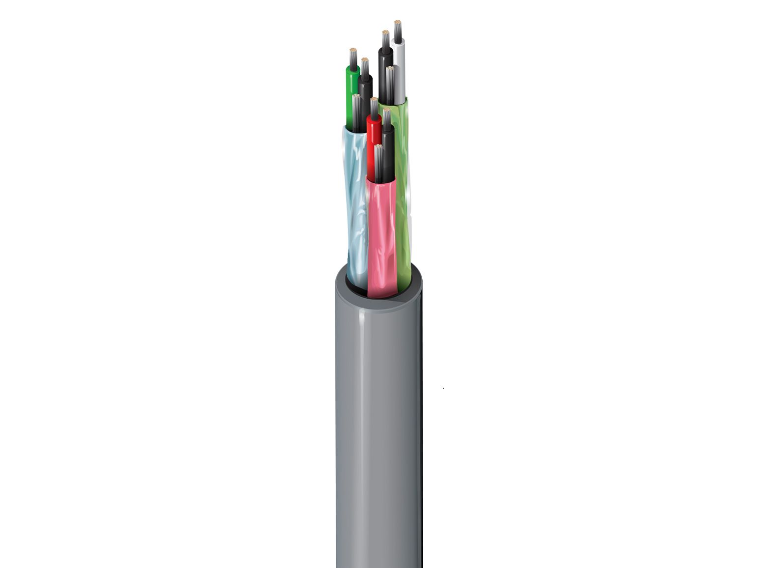 Belden 8777NH Series Data Cable, 3 Pairs, 0.33 mm², 304 m, Silver Sheath Low Smoke Zero Halogen