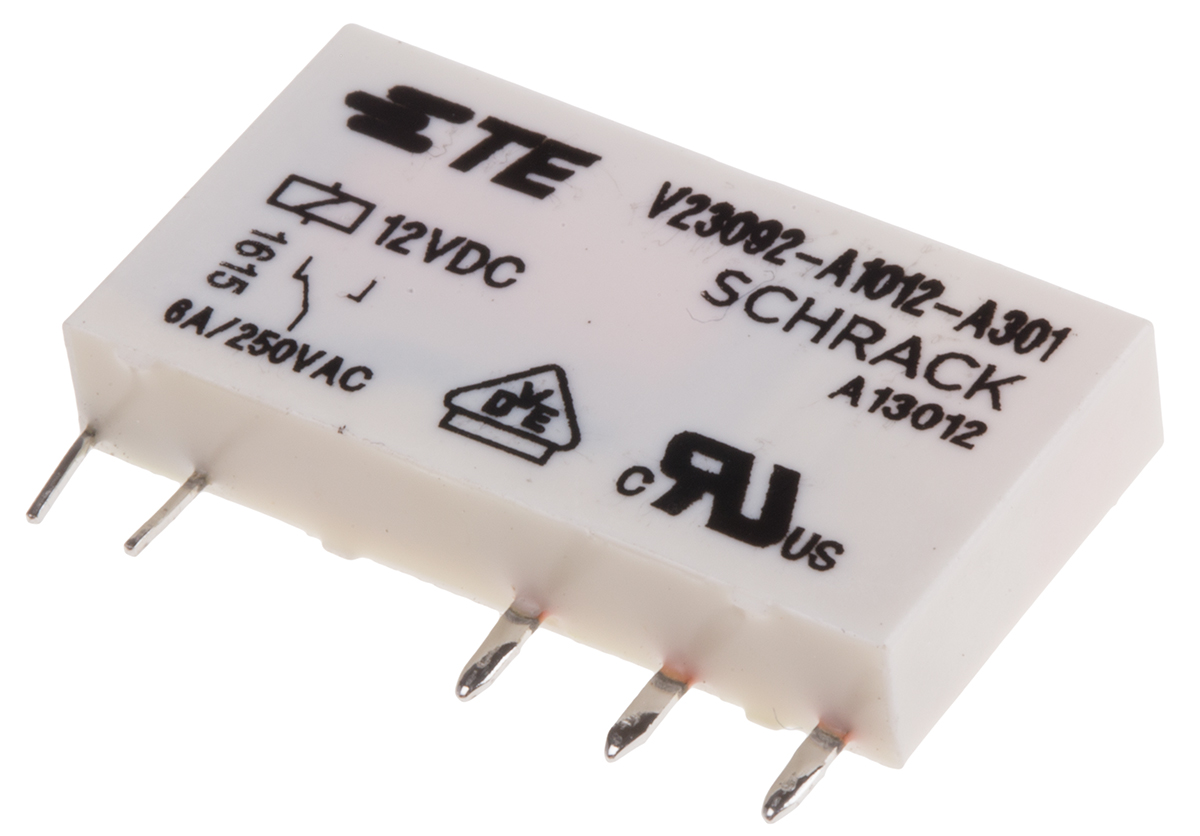 Wieland DIN Rail Power Relay, 12V dc Coil, 6A Switching Current, SPDT