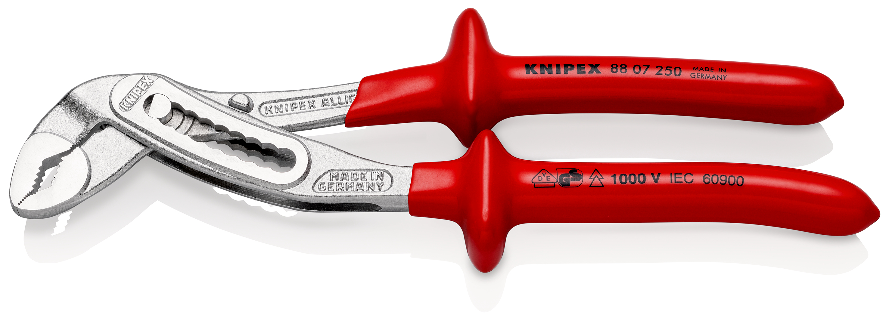 Knipex Alligator® 1-Piece Water Pump Plier, 250 mm Overall VDE/1000V Approved, 46mm Jaw