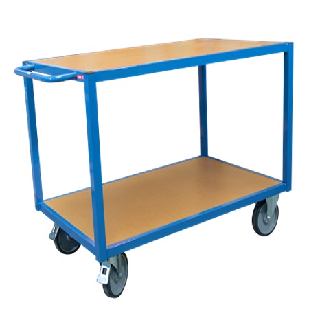 FIMM 2 Steel 2 Fixed + 2 Swivel with Brake Trolley, 1300 mm, 500 kg Load, 800 mm