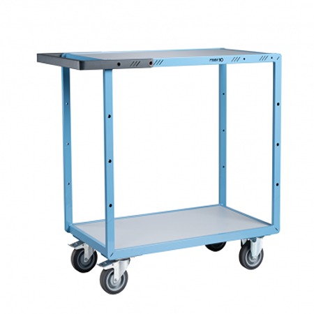 FIMM 2 Steel 2 Fixed + 2 Swivel with Brake Trolley, 850 mm, 250 kg Load, 500 mm