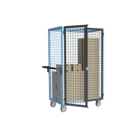 FIMM Steel 2 Fixed + 2 Swivel with Brake Trolley, 965 mm, 250 kg Load, 585 mm