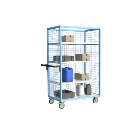 FIMM 3 Steel 2 Fixed + 2 Swivel with Brake Trolley, 965 mm, 250 kg Load, 585 mm
