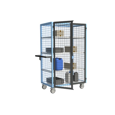 FIMM 3 Steel 2 Fixed + 2 Swivel with Brake Trolley, 965 mm, 250 kg Load, 585 mm