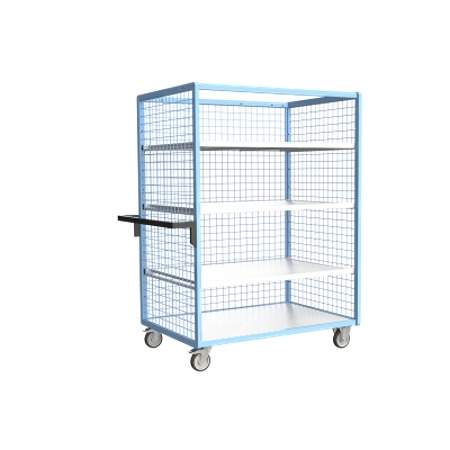 FIMM 3 Steel 2 Fixed + 2 Swivel with Brake Trolley, 1165 mm, 250 kg Load, 785 mm