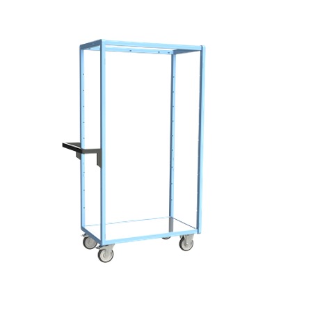 FIMM 9 Steel 2 Fixed + 2 Swivel with Brake Trolley, 815 mm, 250 kg Load, 500 mm