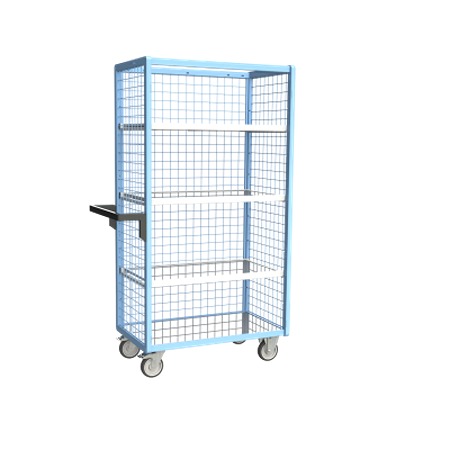FIMM 3 Steel 2 Fixed + 2 Swivel with Brake Trolley, 815 mm, 250 kg Load, 485 mm