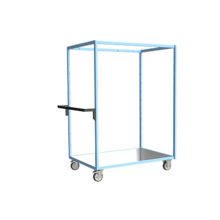FIMM 9 Steel 2 Fixed + 2 Swivel with Brake Trolley, 1165 mm, 250 kg Load, 800 mm