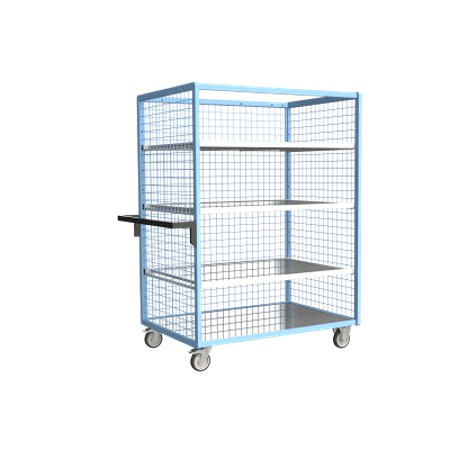 FIMM 3 Steel 2 Fixed + 2 Swivel with Brake Trolley, 1200 mm, 250 kg Load, 800 mm