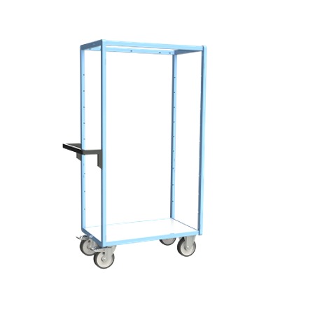 FIMM 9 Steel 2 Fixed + 2 Swivel with Brake Trolley, 815 mm, 500 kg Load, 500 mm