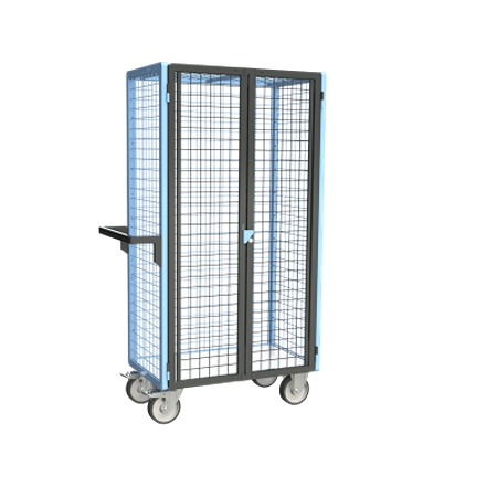 FIMM Steel 2 Fixed + 2 Swivel with Brake Trolley, 815 mm, 500 kg Load, 485 mm