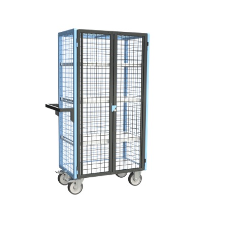 FIMM 3 Steel 2 Fixed + 2 Swivel with Brake Trolley, 815 mm, 500 kg Load, 485 mm