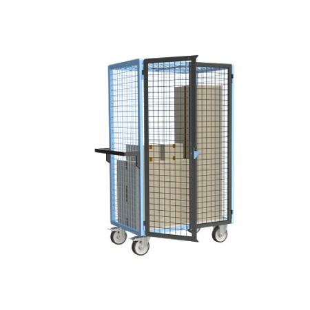 FIMM Steel 2 Fixed + 2 Swivel with Brake Trolley, 965 mm, 500 kg Load, 585 mm