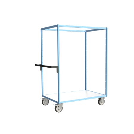 FIMM 3 Steel 2 Fixed + 2 Swivel with Brake Trolley, 1165 mm, 500 kg Load, 800 mm