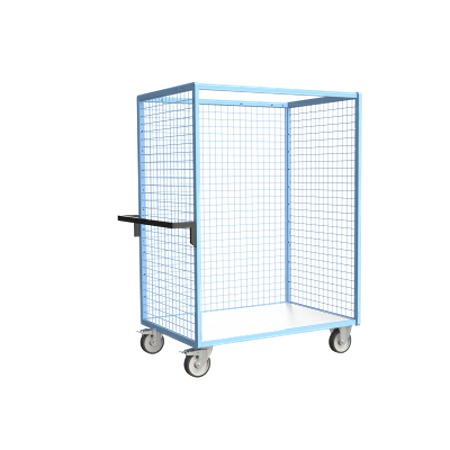 FIMM Steel 2 Fixed + 2 Swivel with Brake Trolley, 1165 mm, 500 kg Load, 785 mm