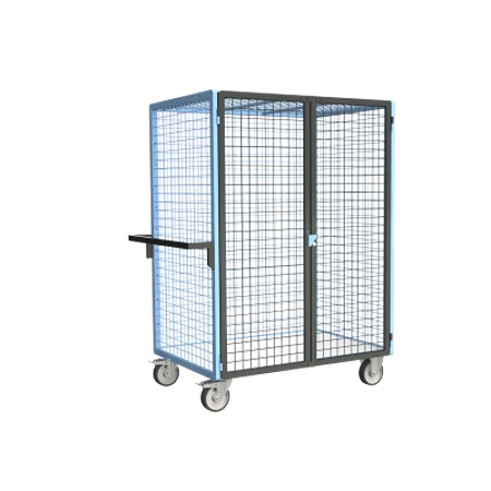 FIMM Steel 2 Fixed + 2 Swivel with Brake Trolley, 1165 mm, 500 kg Load, 785 mm
