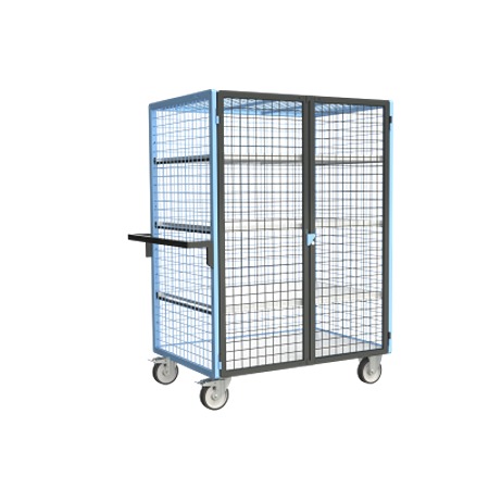 FIMM 3 Steel 2 Fixed + 2 Swivel with Brake Trolley, 1165 mm, 500 kg Load, 785 mm
