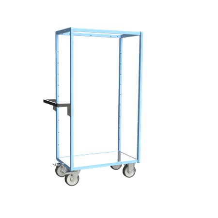 FIMM 9 Steel 2 Fixed + 2 Swivel with Brake Trolley, 815 mm, 500 kg Load, 500 mm