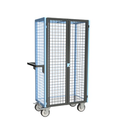FIMM Steel 2 Fixed + 2 Swivel with Brake Trolley, 815 mm, 500 kg Load, 485 mm