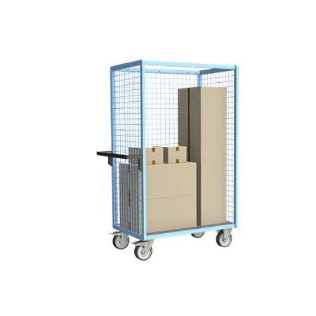 FIMM Steel 2 Fixed + 2 Swivel with Brake Trolley, 965 mm, 500 kg Load, 585 mm