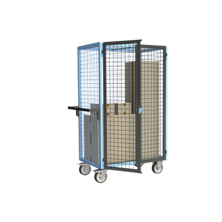 FIMM Steel 2 Fixed + 2 Swivel with Brake Trolley, 965 mm, 500 kg Load, 585 mm